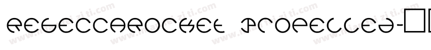 RebeccaRocket Propelled字体转换